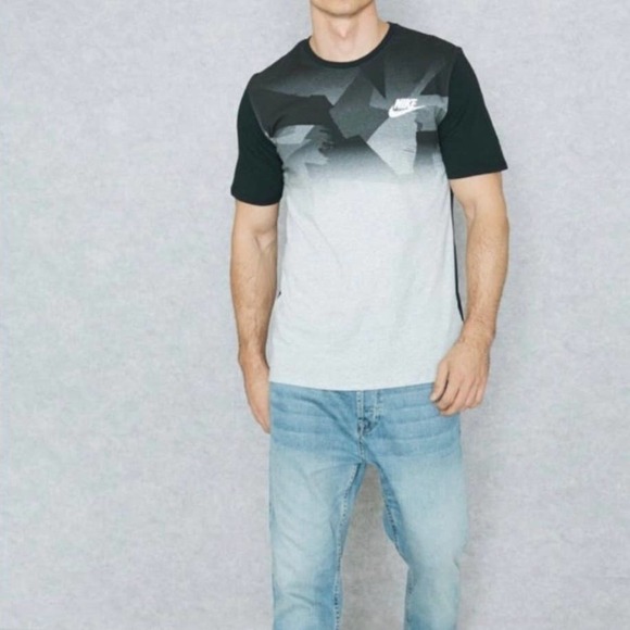 Nike Mens Zinc Athletic Cut Abstract Graphic Print Crewneck T-Shirt Size Large L - Picture 7 of 7